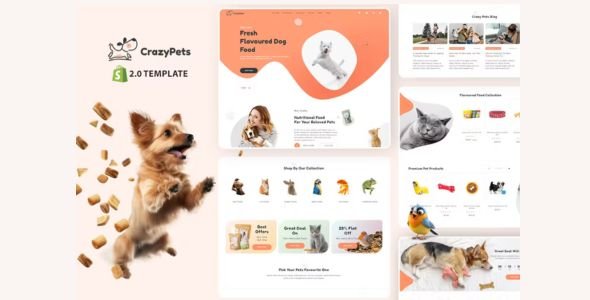 Crazy Pets - Dog Kennels, Pets Shop Shopify Theme Crazy Pets - Dog Kennels, Pets Shop Shopify Theme