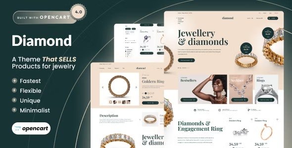 Diamond - Opencart 4 Jewelry Template Diamond - Opencart 4 Jewelry Template