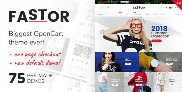 Fastor - Multipurpose Responsive Opencart Theme Fastor - Multipurpose Responsive Opencart Theme