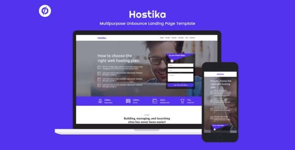 Hostika — Unbounce Landing Page Template Hostika — Unbounce Landing Page Template