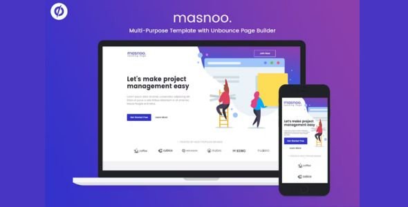 Masnoo - Multi-Purpose Unbounce Landing Page Masnoo - Multi-Purpose Unbounce Landing Page