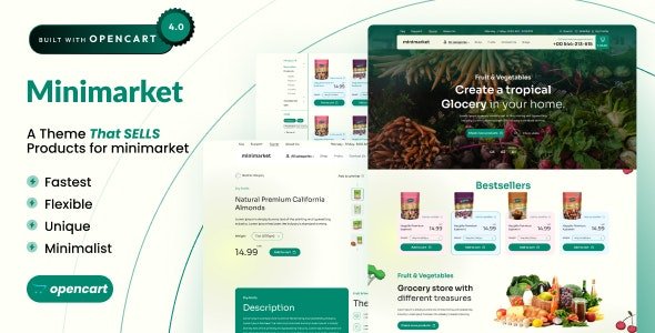 Minimarket - Snacks & Shopping OpenCart 4 Theme Minimarket - Snacks & Shopping OpenCart 4 Theme