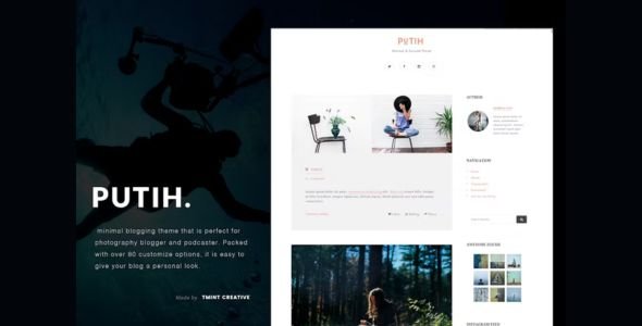 Putih Tumblr Theme Putih Tumblr Theme