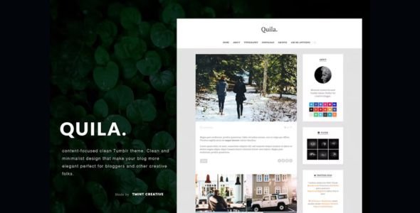Quila Tumblr Theme Quila Tumblr Theme