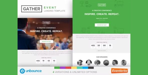 Unbounce Event Landing Page Template - Gather Unbounce Event Landing Page Template - Gather